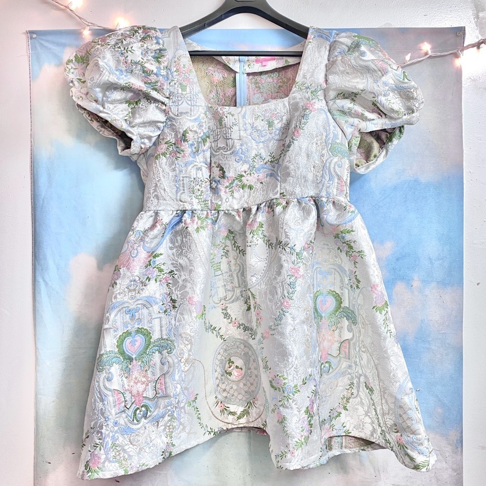 Sugar Thrillz If the Shoe Fits Brocade Dress